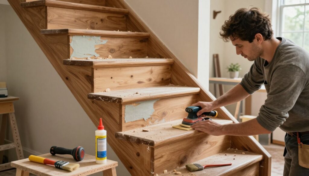 Schritte zur Renovierung einer Holztreppe