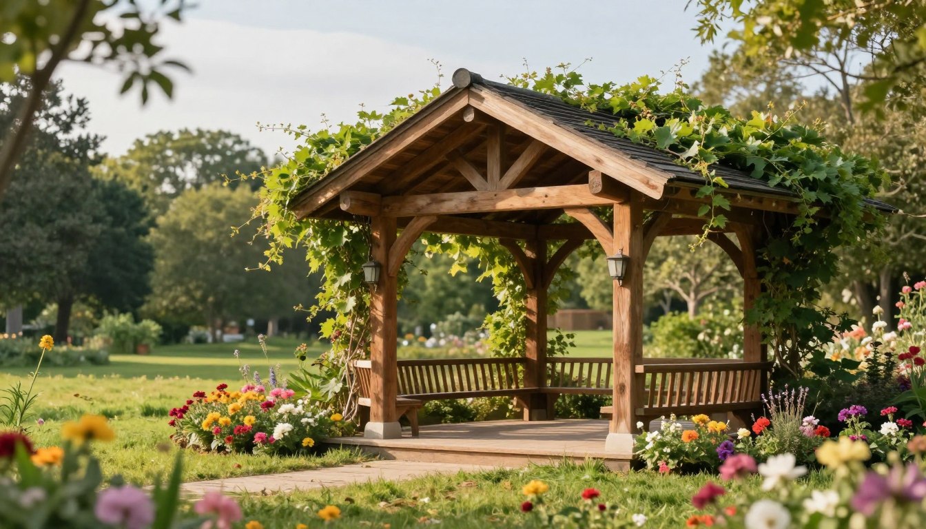 wie lange darf ein Pavillon im Garten stehen?